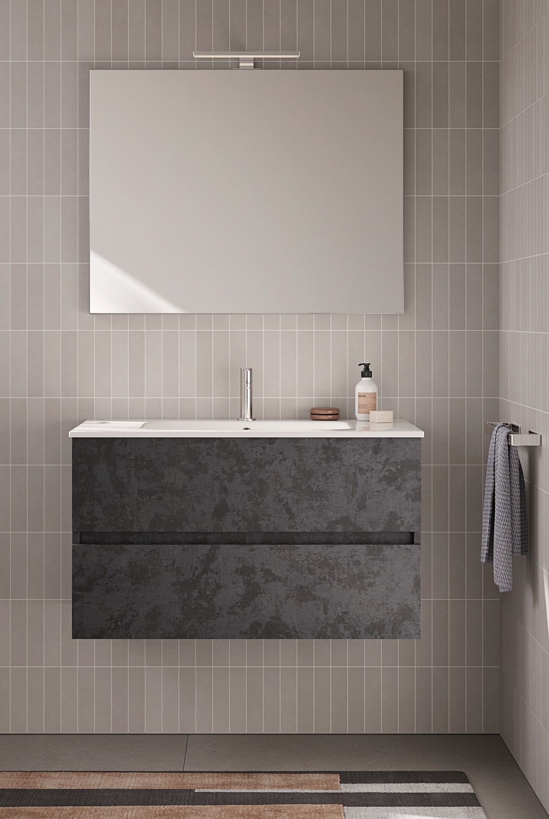 Mobile bagno TRIS 5 Tris Stone Piombo